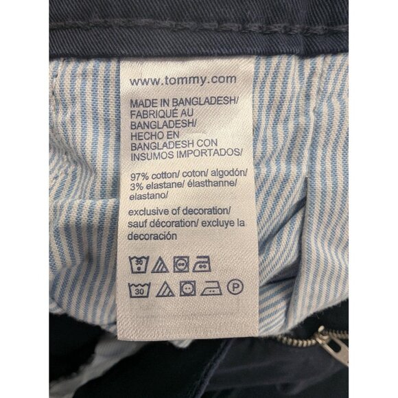 Tommy Hilfiger Pants Womens 8 Black Chino Straight Leg Ankle Stretch Casual - Picture 15 of 15